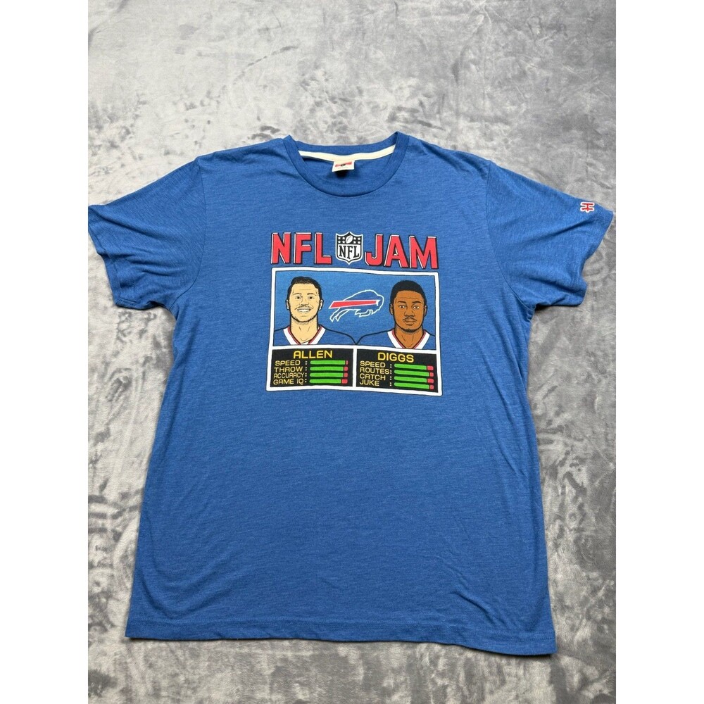 Homage NFL Jam Buffalo Bills 'Josh Allen/Stefon Diggs' T-shirt - Adult size L